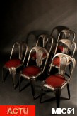 Chaises "Fibrocit" anciennes