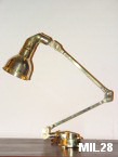 Lampe de lecture de cartes vers 1930,  fixer, fonte de laiton